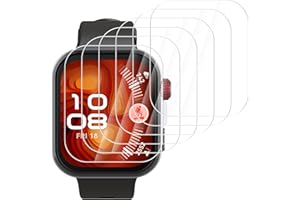 Hianjoo 6 sztuk ochraniacz ekranu kompatybilny z Huawei Watch Fit 4 Pro, pasuje do 4 Pro Premium folia ochronna na ekran Full Cover folia [odporna na zarysowania] [Anti-Shatter]