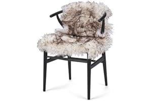 Nordic Sheep Lammfell Langhaarig 90x60 cm | Lammfell Echt für das Sofa, den Stuhl oder rund um den Esstisch | Jedes Lammfell Teppich ist EIN Unikat und von der Natur geschaffen | Farbe: Schneespitze