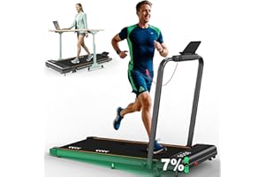 ORISYN Walking Pad Laufband für Zuhause Laufbänder mit 7% Steigung, 2.25HP Motor,1-6 km/h o.1-12km/h Geschwindigkeit, 7-lagige Lauffläche, Keine Aufbau