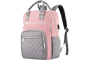 YIORMIOR Zaino da donna, per la scuola, per ragazze, adolescenti, con porta di ricarica USB, 2