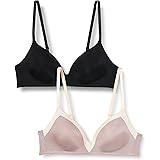 Iris & Lilly Reggiseno Senza Ferretto in Microfibra Donna, Pacco da 2