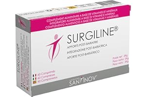 SANTINOV - SURGILINE - Comprimés Post Bariatrie - Sleeve Gastrectomie, by-pass, anneau gastrique - 2 complémentations en une : vitamines et minéraux + magnésium