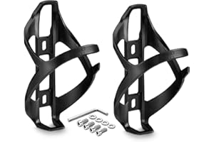 corki Cycles - Soporte para Botella de Agua para Bicicleta, Carga Lateral Derecha, para Bicicletas de Carretera y montaña, Color Negro, Paquete de 2