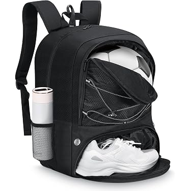 Sac De Transport Pour Ballon De Sport Xrten – Bandoulière Réglable, étanche, 2 Poches Filet, Pour Basket, Foot, Volley – Diamètre 26-28 Cm