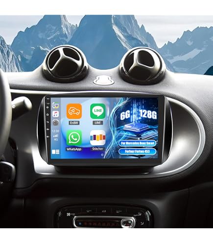 Autoradio Jfsound Con Navigatore TomTom Integrato Per Smart - Display Touch 9'' Full HD, Android, GPS, WiFi, DAB, Bluetooth E Comandi Vocali