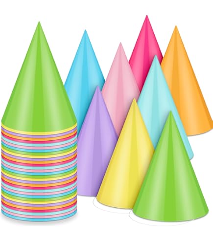 Tib Partyhüte Feuerwehr - 8 Stück, Mehrfarbig, Ca. 15cm Hoch Für Kindergeburtstag