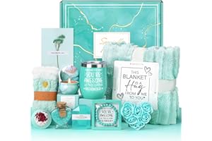 Drazik® Birthday Pamper Gifts for Women, Luxury Hug in a Box Self Care package for Her Relaxation Spa Gifts Sets, Wellbeing Get Well Soon Hamper Gifts Ideas for Women Best Friend Bestie Sister