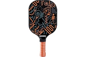 Sukeen Raquette de pickleball légère en fibre de carbone T700, noyau en polypropylène renforcé de 16 mm, convient aux joueurs avancés