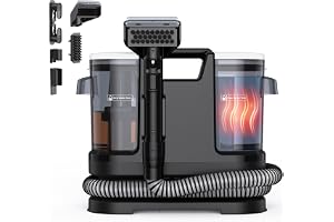 Lubluelu klädselrengörare 18 kPa, 1 400 W, 10 sekunder, snabb uppvärmning till 35–60 °C och självrengöring, bärbar mattrengör