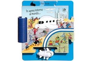 In aereo intorno al mondo. Ediz. a colori. Con pista e un aereo. Con puzzle gigante