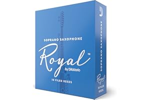 Confezione da 10 ance Rico Royal per sassofono soprano, durezza 3,0