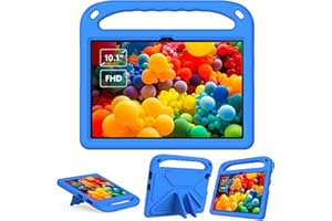 GOZOPO Funda Infantil para Lenovo Tab M10 3rd Gen (TB328FU/TB328XU) 10,1 Pulgadas, Ligera Carcasa Niño Antigolpes con Asa, Azul