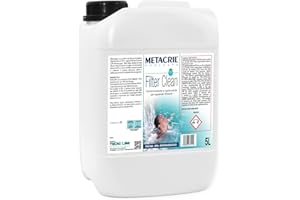METACRIL Filter Clean 5 Lt. + Doseur Gradué – Désincrustant, sanificante et dégraissant organique non schiumogeno- regenerant pour filtres de piscine et installations Jacuzzi. Conf. 5 lt. expédition immédiate