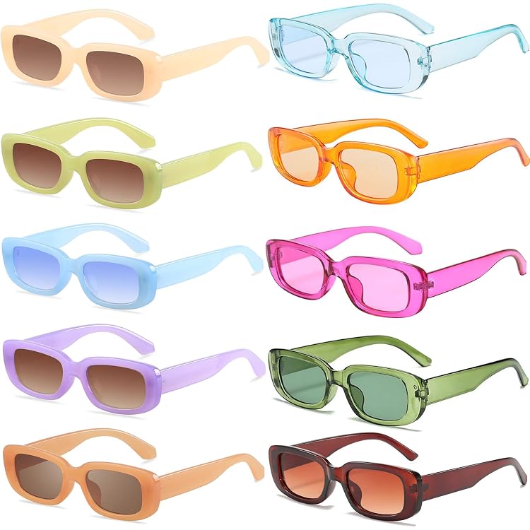 Lunettes De Soleil Hippie Rétro Années 70-90 - Style Vintage Pour Carnaval, Soirées Déguisées Et Cosplay