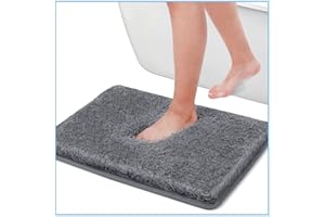 CUMAY Super chłonna mata łazienkowa, antypoślizgowa gumowa mata prysznicowa z tyłu, zestaw akcesoriów do maty kąpielowej dla niemowląt