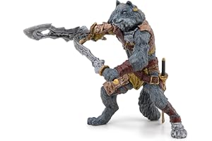 Papo - Mutant vargfigur, fantasiuniversums barnleksak, 11 cm, mystisk varelse för full fantasi från 3 år, handmålad leksak