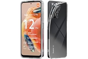 Oumida Clear Funda para Xiaomi Redmi Note 12 Pro 4G / Redmi Note 11 Pro 4G/5G / Note 11E Pro 5G, Funda Transparente de Alta Definición Que No Amarillea, Suave Silicona Anti-arañazos Protección Carcasa