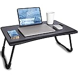 Amazon Brand – Eono Lap Desk : Bed Desk for Laptop - Laptop Bed Tray Table with Storage Drawer, Bed Table for Eating and Writ