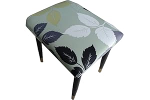 AQIGR Stool Chair Cover Dressing Table Chair Seat Protector Bedroom Square Stool Covers Dust Proof Durable Simple Soft Chair Covers (Color : #7, Size : 2PC)