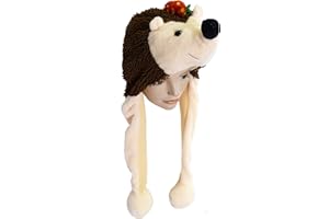 GUOML Euro Souvenirs Plüschmütze Igel - Braun, Unisex-Erwachsene, Weihnachten
