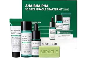 SOME BY MI Aha. Bha. Pha 30Days Starter Limited Edition - Set di 4 pezzi (toner 30 ml+siero 10 ml+crema 20 g+cleansing bar 25 g)