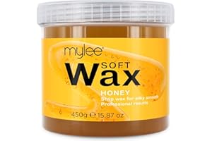 Mylee Honey Soft Creme Wax for Sensitive Skin 450g, Wax Heater Friendly, Ideal for All Body Area Stubborn Coarse Hair Removal