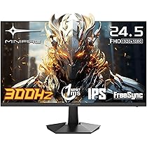 Minifire 24.5 Inch 300Hz Gaming Monitor, Full HD 1080p Fast IPS