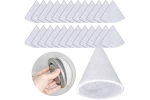 VILLAPOOL 25 kegelfilter DN 125,G4 filtermatte,filter lüftungsanlage Ersatz für Zehnder, Maico, Pluggit, Helios Disc Valves,ersatzfilter für lüftungsanlage mit Durchmesser 125 mm, Länge 180 mm, Dicke 8 mm,