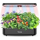 Yoocaa Smart Garden per la Crescita di 12 Piante, Mini Serra Idroponica per Casa, Idroponica Kit Completo con Luce LED per Co
