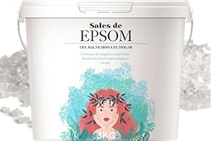 Bioky Sales de Epsom 3kg | Sales de Baño Relajantes – Sulfato de Magnesio Puro para Bienestar y Relajación – Revitalizante y Sin Aditivos - Diferentes Formatos Disponibles (3KG)