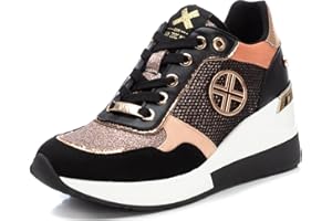 XTI - Zapatilla Cierre de cordón para Mujer, Color: Marron, Talla: 39