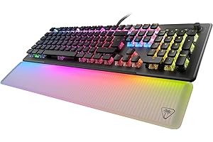 Turtle Beach Vulcan II Max – Optisch-mechanische PC-Tastatur, anpassbare RGB-Beleuchtung, Handballenauflage, lineare Titan II-Schalter, Aluminiumplatte – Schwarz
