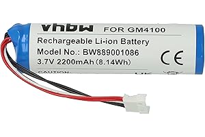 vhbw Battery Replacement for Datalogic BT-8, RBP-4000, 128000894 for Barcode Scanner POS (2200mAh, 3.7 V, Li-ion)
