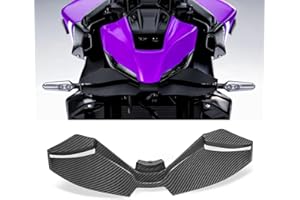 VORILES For MT-09 2024 MT09 SP 2024 2025 Accessori Nuovo modello di motocicletta Aerodinamica Winglet Kit spoiler anteriore Deportanza Ala anteriore nuda (Stampa a trasferimento d'acqua - grigio)