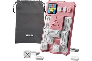 GiiKER Super Slide Puzzle Games, Plus de 500 défis Originaux, Casse-tête, Jouets pour Enfants et Adolescents, Jeux de Voyage, Cadeaux d'anniversaire, activités pour Les Voyages en Voiture