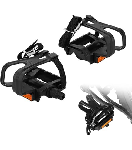 VP Components VP-990A K218 L 14.7 G. 14 Left Pedal MKS LL Toeclip Zéfal Strap eB