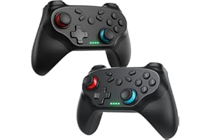 GGiking 2 Stück Wireless Controller für Switch 2/1/Lite/OLED, Kompatibel mit PC/Android/iOS, Pro Controller mit Aufwachen/Duale Motoren Vibration/6-Achsen-Gyrosensor/Screenshot/Turbo Funktion