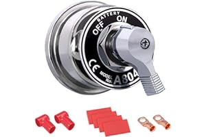 Spurtar Batterie Trennschalter 12V 24V 48V Batterietrennschalter 200A Hochstrom Batterie Hauptschalter für Auto, Fahrzeug, LKW, Winde, ATV, Wohnmobil, Marine, Boot