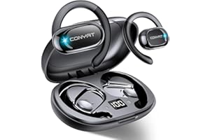 Conyat AI Ecouteur Traducteur Instantané, 58H Bluetooth 5.4 Ecouteurs sans Fil Open Ear avec 164 Langues, 3 en 1 Écouteur Traduction Vocale Instantanée, 7 Modes de Traduction, Noir Profond