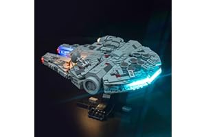 LocoLee Light Kit for Lego Millennium Falcon 75375 Star Wars, Lighting Set for Lego 75375 Millennium Falcon - Not Include Models, Just Light Kit