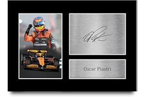HWC Trading A4 Oscar Piastri McLaren Gifts Printed Signed Autograph Picture for F1 Formula 1 Racing Fans - A4