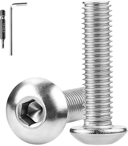 25 stuks platte kopschroeven, M5 x 16 mm, lenskopschroeven, M5