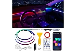 LIGHEID For Tesla Model 3/Y Dreamcolor Acrylic Interior Car LED Strip Light with Motion Sensor Switch &USB Hub, 55.1 inches Neon LED Strip Light, RGB Colors For Tesla Ambient Lighting Kits for 2021 2022 2023