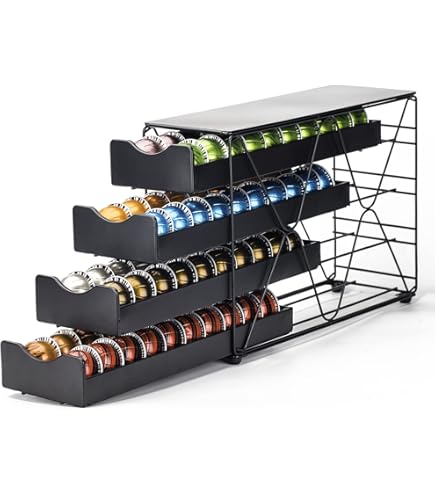 SYSYLY Koffiepads Houder Voor Nespresso Vertuoline Lade Multi Tier Vertuo Capsules Opslag 2 Tier Organizer Cups En Accessoires 664979547