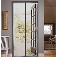 Lifekrafts Mosquito Screen Door Net Curtain with Magnets(185x70 cm, Grey)