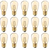 Lampadina a filamento vintage a LED, ST45 1W sostituisce le lampadine a incandescenza da 10W, bianco super caldo 2200K CA 230