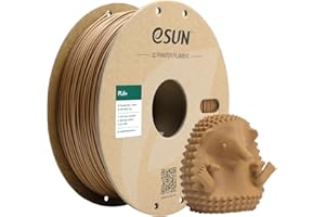 eSUN Filament PLA+ 1,75mm, Filament do Drukarek 3D PLA Plus, Dokładność Wymiarowa +/- 0,03mm, Szpula 1KG (2,2 LBS) Filament do Druku 3D do Drukarek 3D,Jasnobrązowy