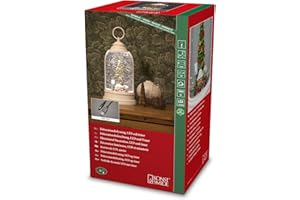 Konstsmide Dekoracje świąteczne LED, kula śnieżna, jarmark bożonarodzeniowy, wypełniona wodą, z 5-godzinnym timerem, zasilanie bateryjne i USB, do wewnątrz, 3 x C, 1,5 V (brak w zestawie), kolor biały