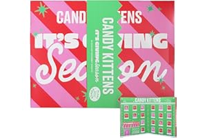 Candy Kittens Advent Calendar 2025 – 24 Bags of Vegan Sweets, Ideal for Christmas Countdown – Pick and Mix Sweet Hampers, No Gelatine, Natural Flavours, Delicious Holiday Treats for All Ages