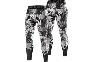 LAFROI YSK08 męskie szybkoschnące rajstopy kompresyjne, dopasowane legginsy w pasie